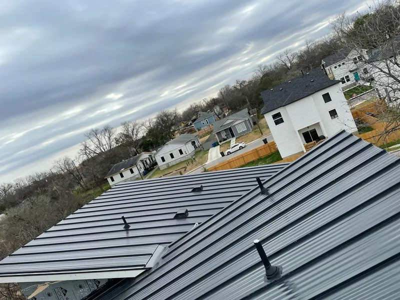 Standing seam metal roof panels with vents for Skylight Repair in Barnstable Town